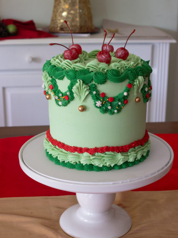 Vintage Christmas Pistachio & Raspberry